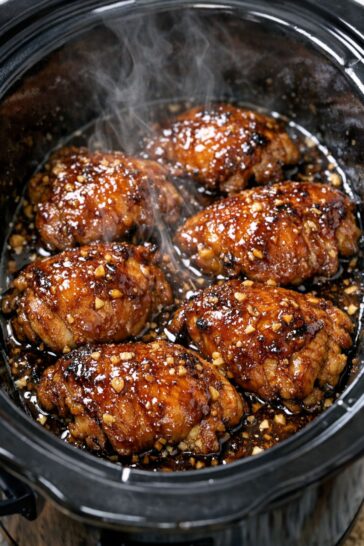 Honey Garlic Chicken Slow Cooker 3-Ingredient