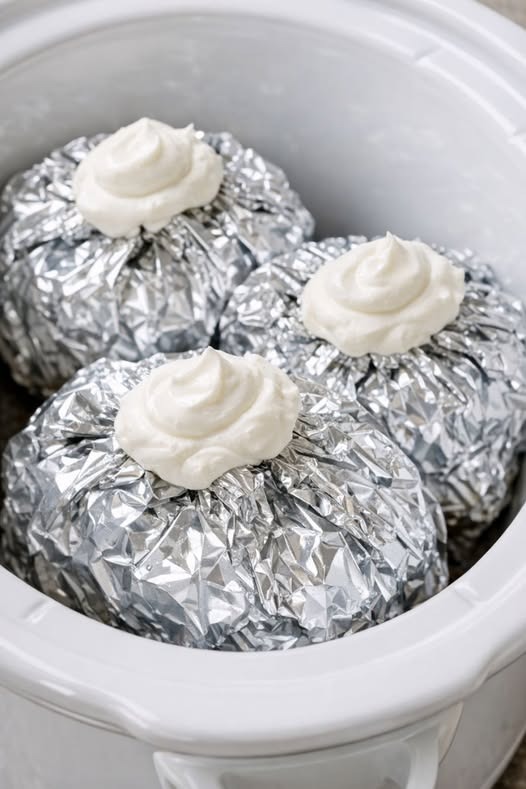 Horseradish Beef Packets Slow Cooker