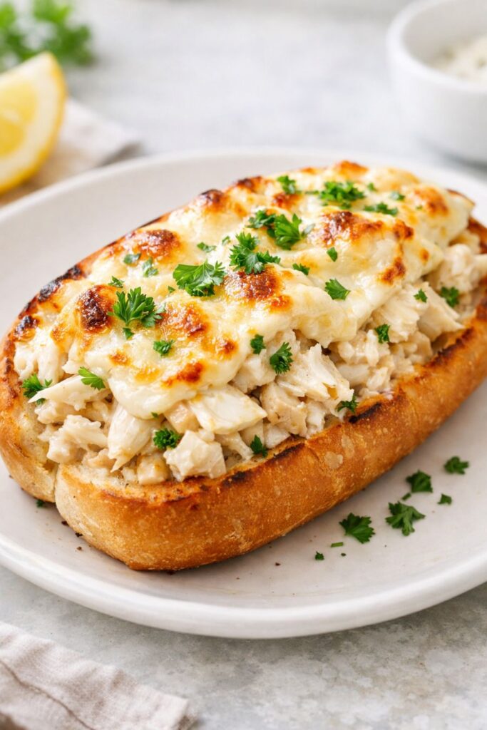 Hot Crab Sandwiches Slow Cooker 3-Ingredient