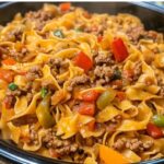 Italian Drunken Noodles Slow Cooker