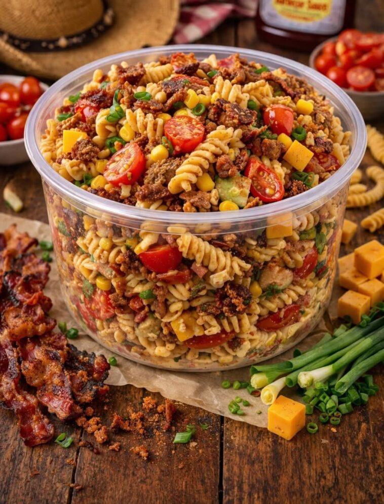 Loaded Cowboy Pasta Salad