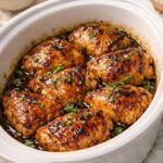 Maple Dijon Chicken Thighs-4-Ingredient Slow Cooker
