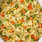 Mixed Veggie Noodles Slow Cooker