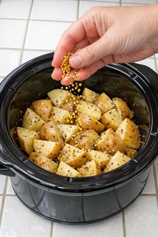Mustard Seed Potatoes In Slow Cooker