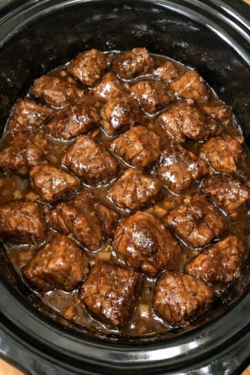 Pantry Beef Tips Slow Cooker 3-Ingredient