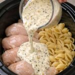 Parmesan Chicken Shells-Creamy Garlic-Slow Cooker
