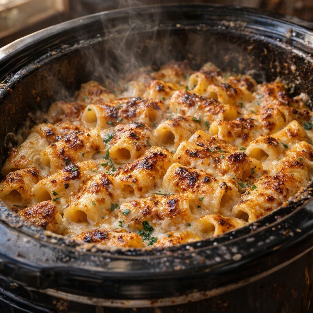 Poor Man’s Spring Tortiglioni - 5-Ingredient - Slow Cooker