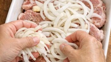 Pork Chop & Onion Bake Oven 5-Ingredient.