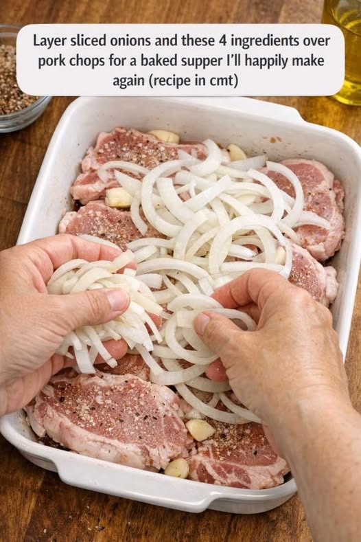Pork Chop & Onion Bake Oven 5-Ingredient.
