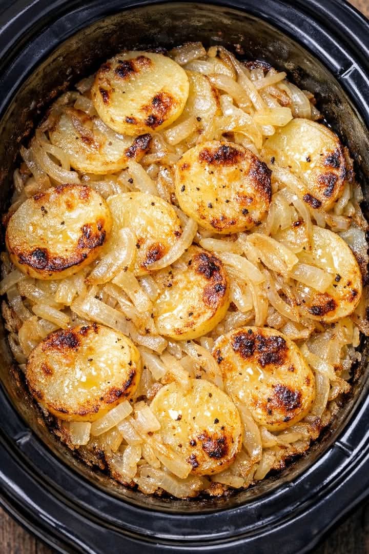 Potato and Onion Bake Slow Cooker