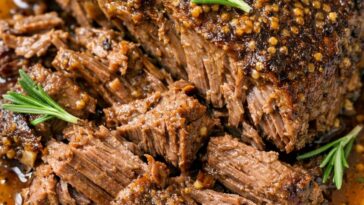Rosemary Dijon Beef Roast Slow Cooker
