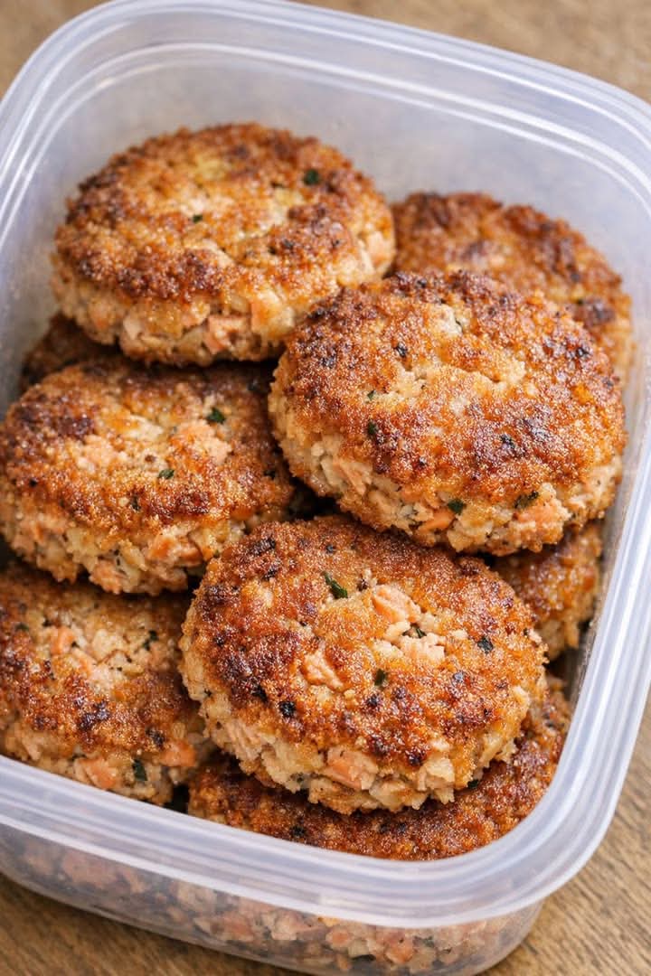 Salmon Patties Low Carb 3-Ingredient