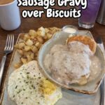 Sausage Gravy on Biscuits
