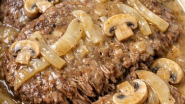 Savory Round Steak Slow Cooker 4-Ingredient