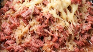 Shredded Reuben Beef Slow Cooker 4-Ingredient