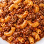 Sloppy Joe Macaroni Slow Cooker 3-Ingredient