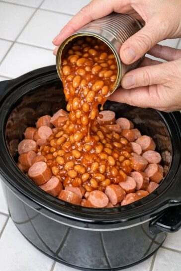 Slow Cooker Beanie Weenies 5-Ingredient