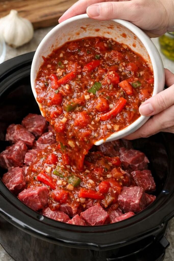 Slow Cooker Beef Cacciatore