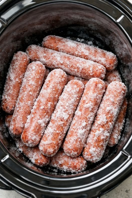 Slow Cooker Beef Hot Dogs