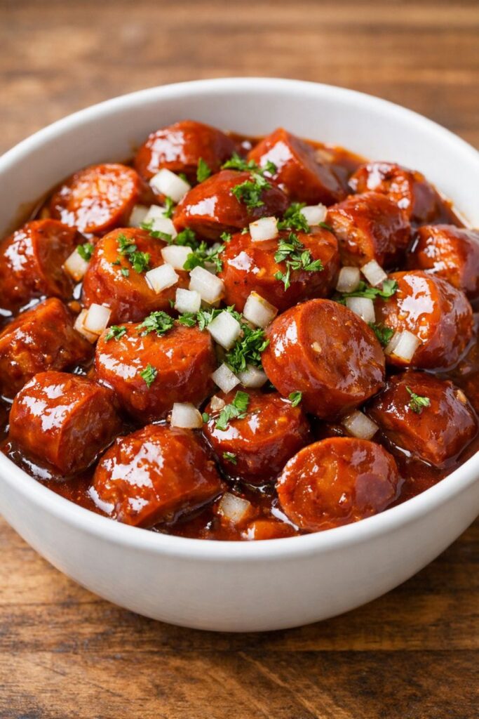 Slow Cooker Beef Hot Dogs