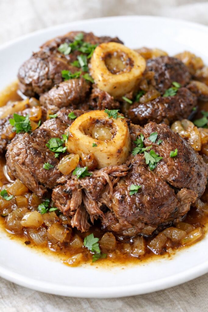 Slow Cooker Beef Shanks — 3-Ingredient