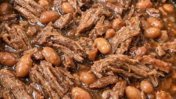 Slow Cooker Beef and Beans