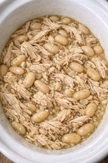 Slow Cooker Chicken & Beans: