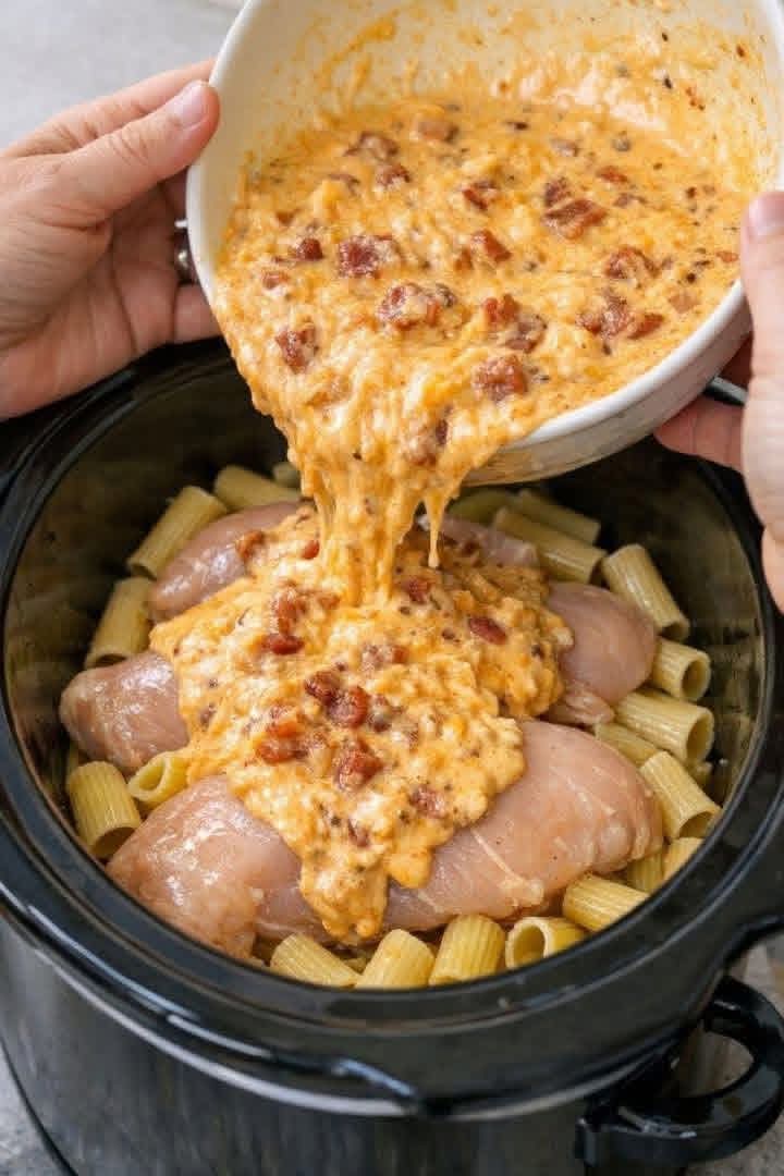 Slow Cooker Chicken Pasta