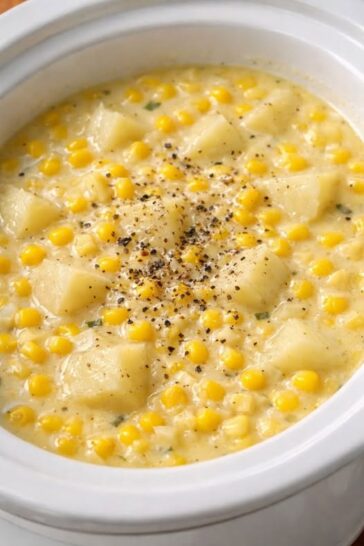 Slow Cooker Corn Chowder 4-Ingredient