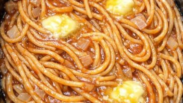 Slow Cooker Ketchup Spaghetti