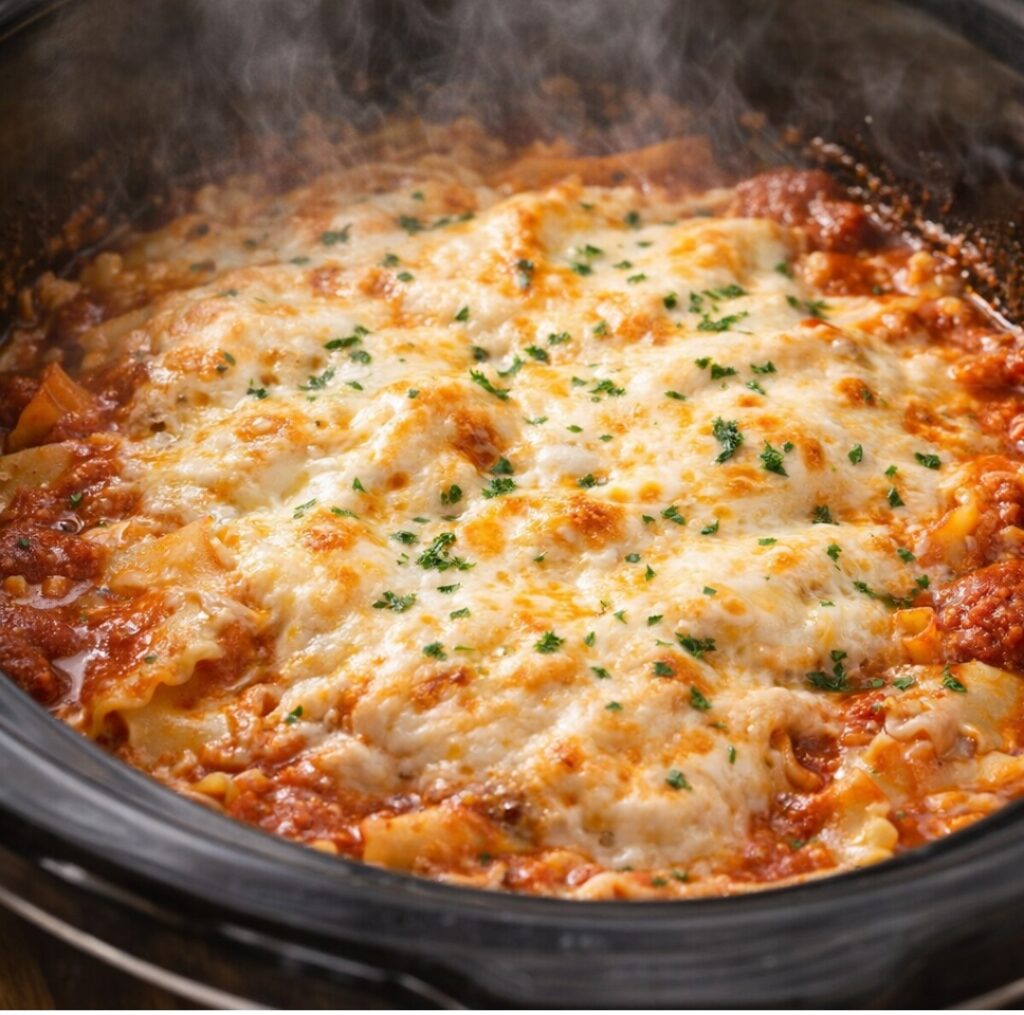Slow Cooker Lasagna for Patriots Day