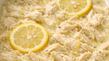 Slow Cooker Lemon Cream Chicken