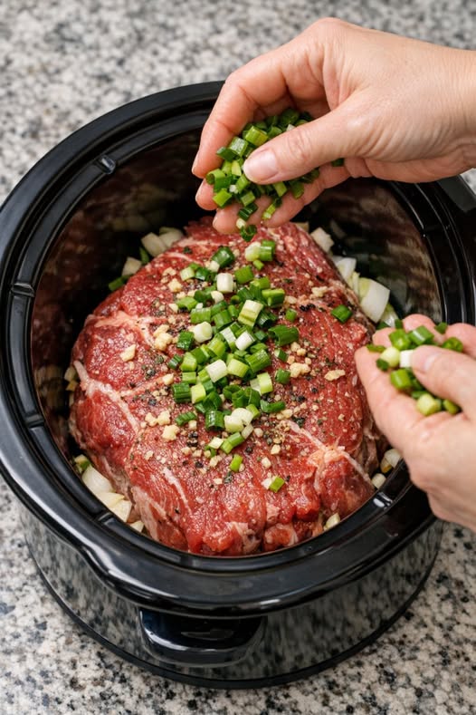 Slow Cooker Onion Beef