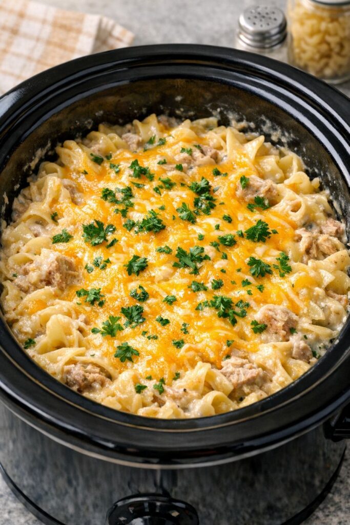 Slow Cooker Tuna 4-Ingredient