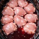 Smothered Chicken Thighs Slow Cooker 4-Ingredient