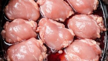 Smothered Chicken Thighs Slow Cooker 4-Ingredient