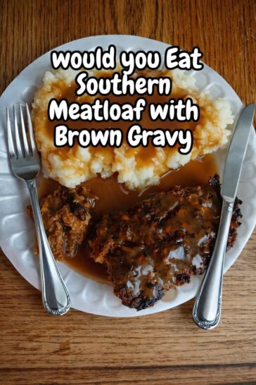 Southern Meatloaf with Yummy Brown Gravy