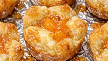 Southern Peach Brie Bites 3-Ingredient