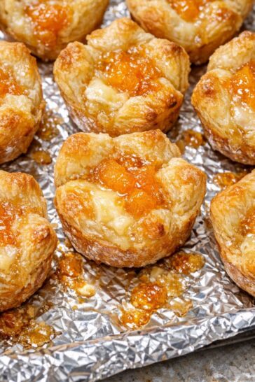 Southern Peach Brie Bites 3-Ingredient