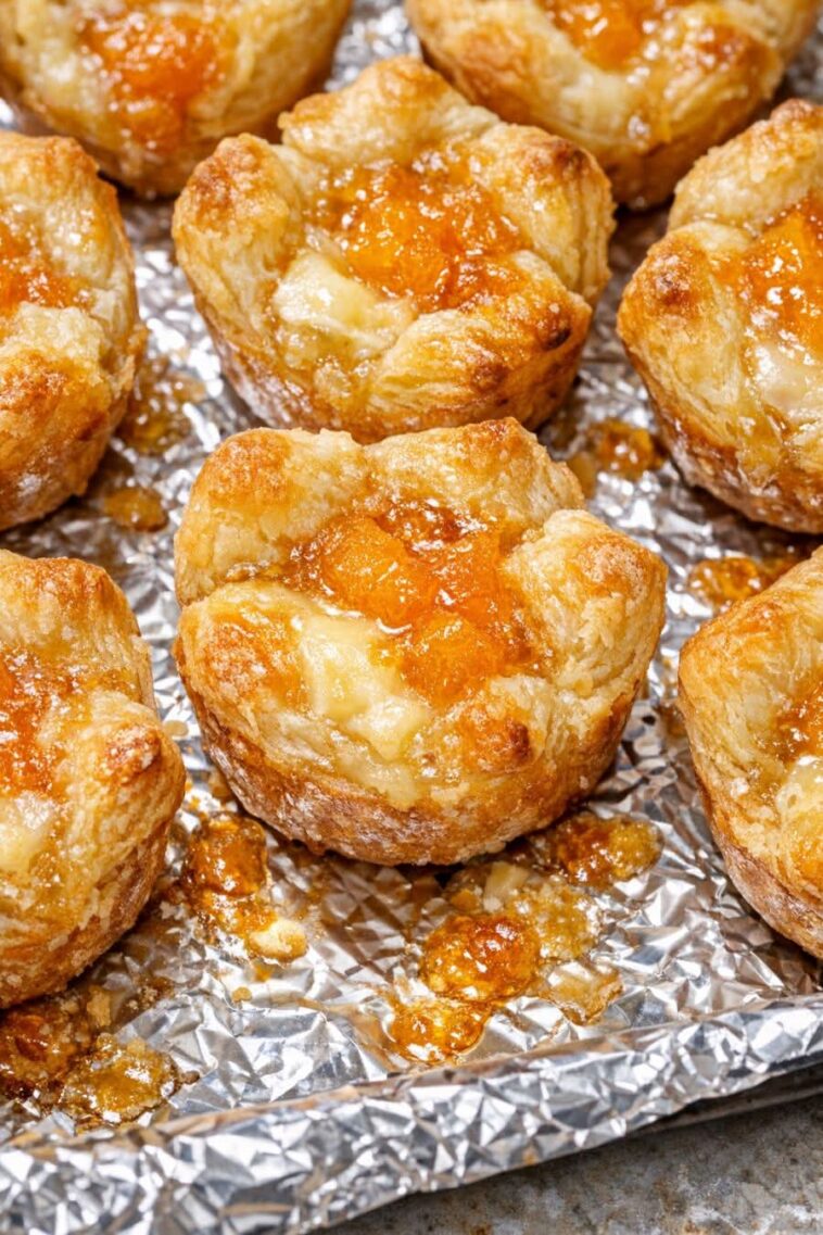 Southern Peach Brie Bites 3-Ingredient