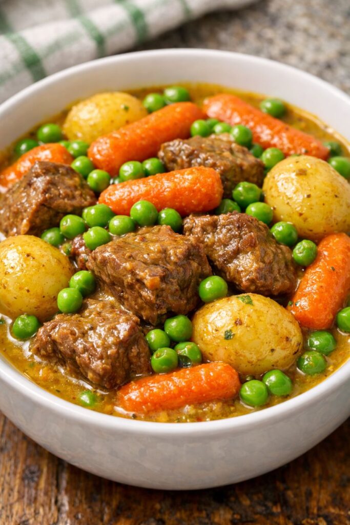 Spring Curry Beef Slow Cooker 5-Ingredient