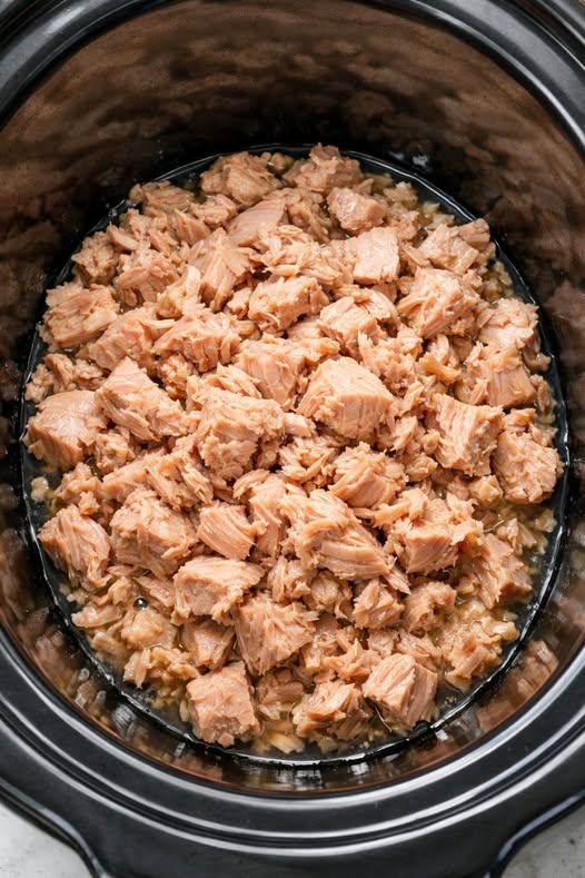 Springtime Tuna Pasta Slow Cooker 4-Ingredient