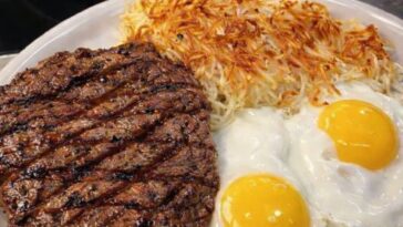Steak and Eggs with Hash Browns