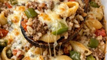 Stuffed Pepper Pasta Oven Baked 5-Ingredient