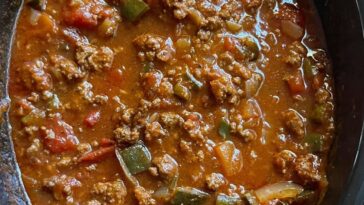 Slow Cooker No-Bean Chili
