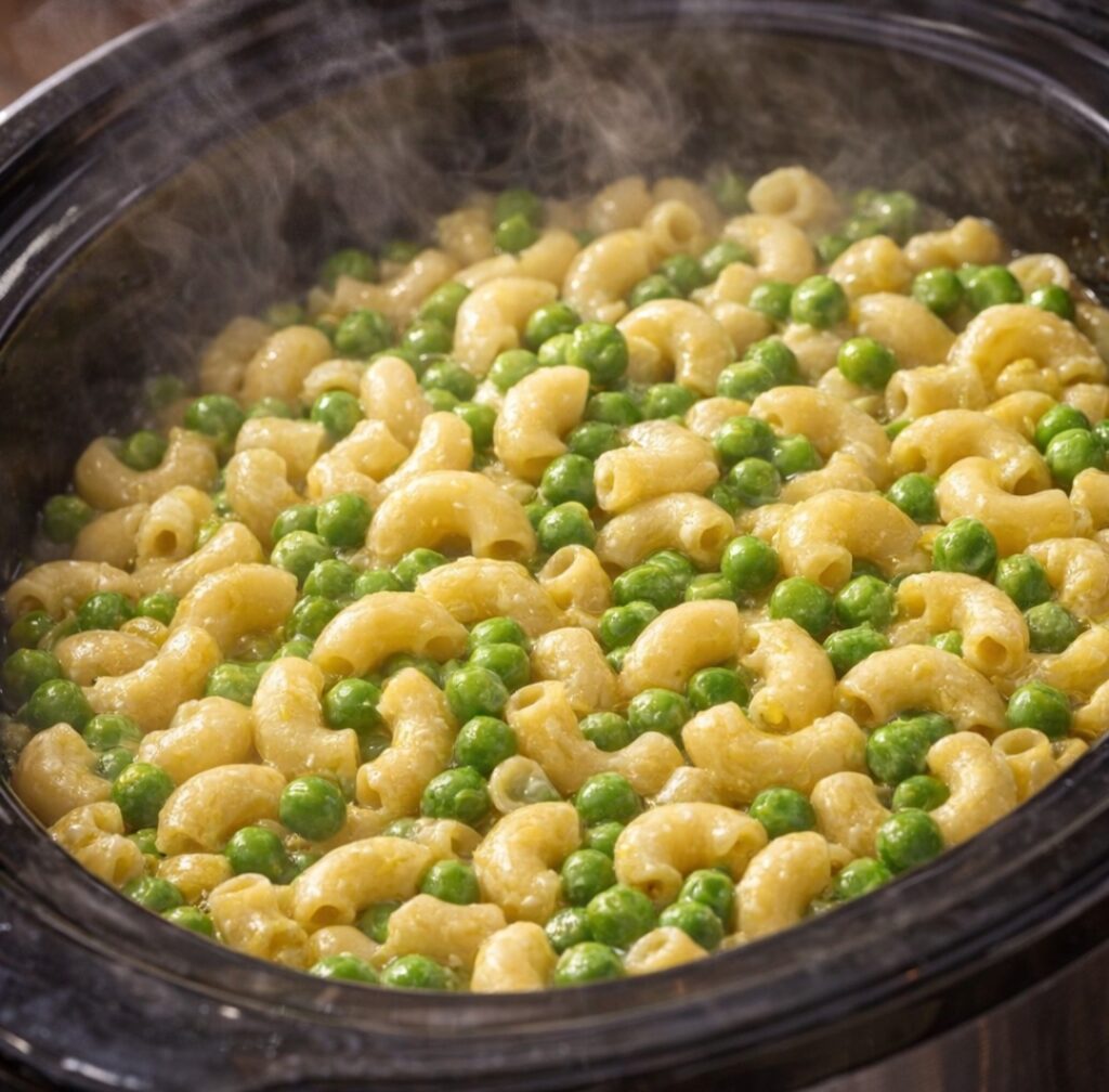 Sweet Pea Macaroni Slow Cooker 3-Ingredient