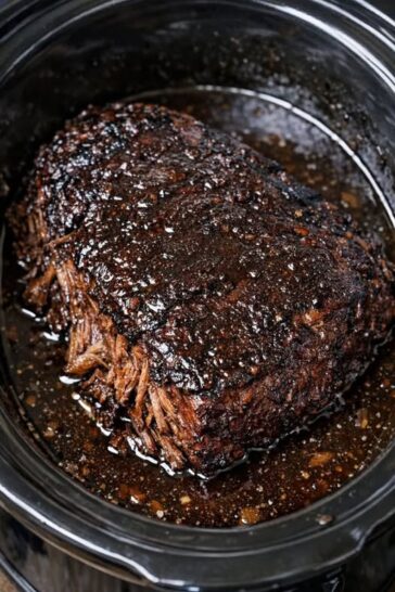 Tender Balsamic Corned Beef Slow Cooker