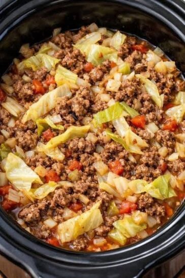 Unstuffed Cabbage Beef Slow Cooker