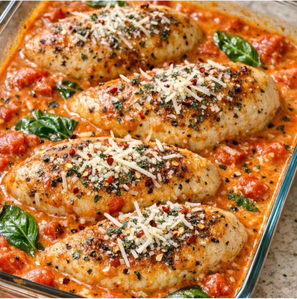  Tomato Basil Chicken — Oven Baked