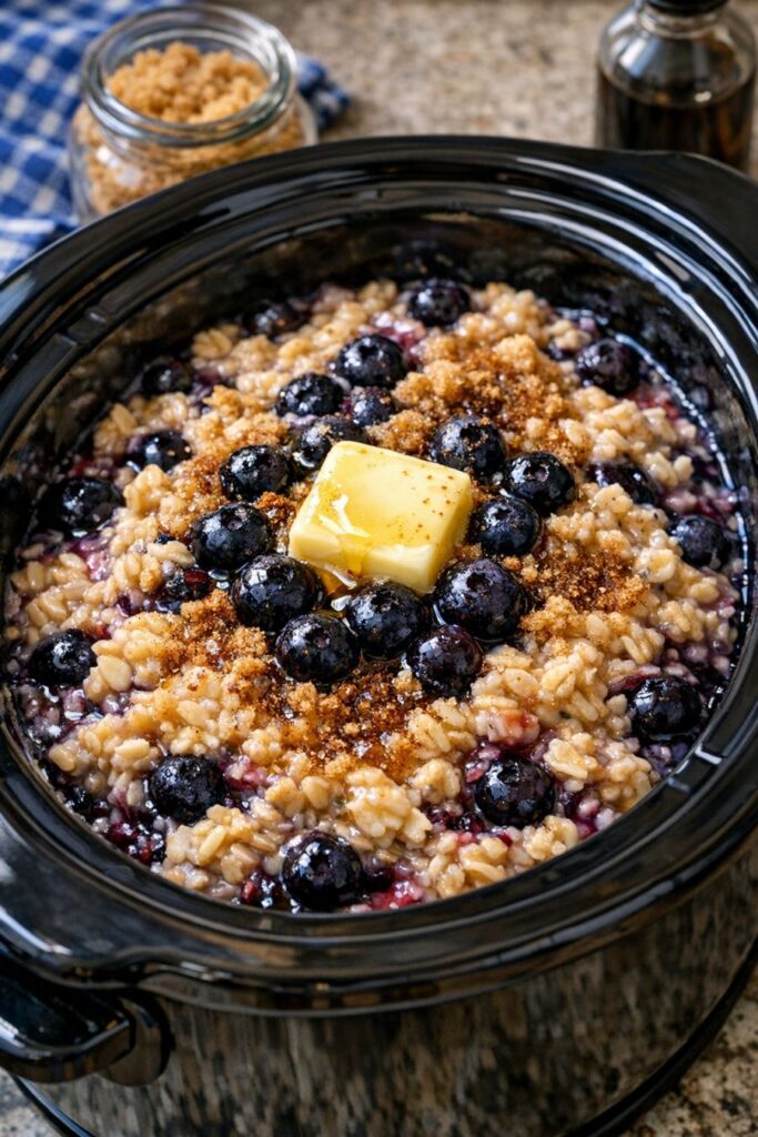 Amish Blueberry Oatmeal Slow Cooker